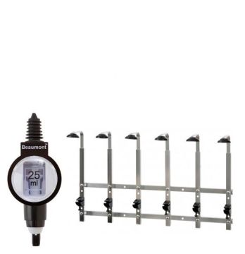 6 Bottle Wall Bar 70cl/1 litre with Deluxe measures