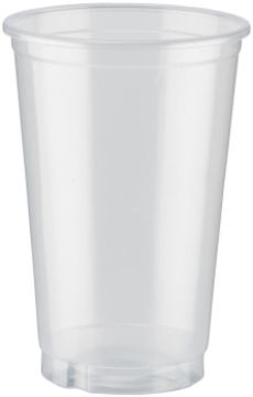 Disposable Half Pint to Brim Beer Glass